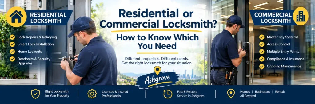 Residential or Commercial Locksmith? How to Know Which You Need